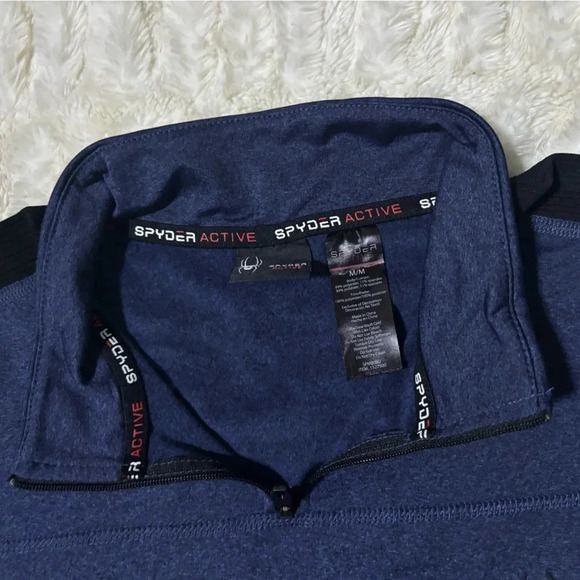 Spyder Active Performance Men's Pull Over Long Sleeve Shirt - Picture 9 of 14